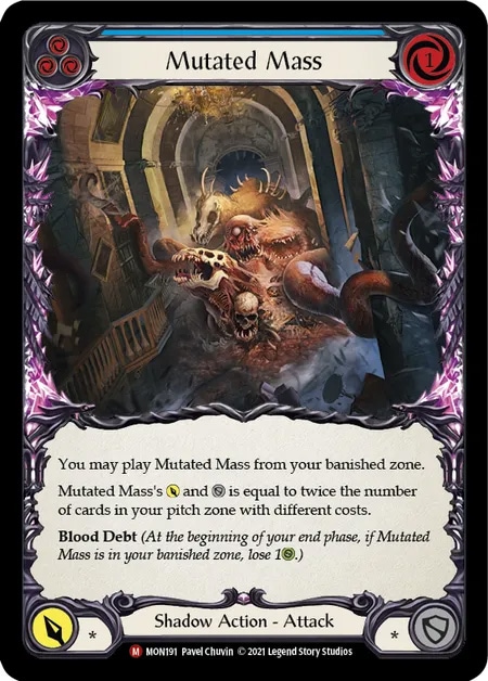【EN】《Rainbow Foil》[Shadow] Mutated Mass 「M」〔MON-1st191〕