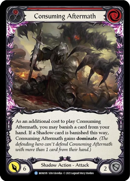 【EN】《Rainbow Foil》[Shadow] Consuming Aftermath (赤)「R」〔MON-1st195〕