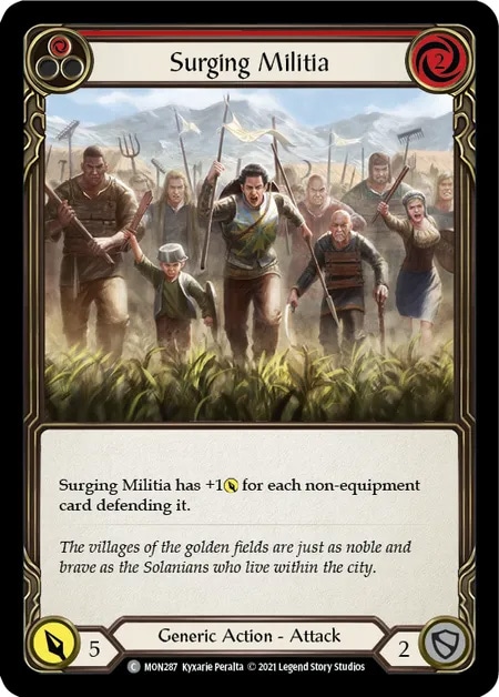 【EN】[Generic] Surging Militia (赤)「C」〔MON-1st287〕