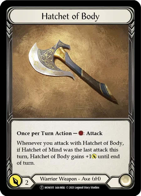 【EN】[Warrior] Hatchet of Body 「T」〔MON-UL105〕