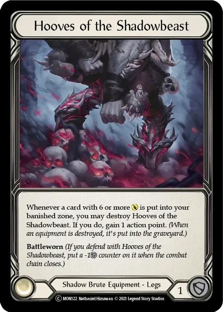 【EN】[Shadow Brute] Hooves of the Shadowbeast 「C」〔MON-UL122〕