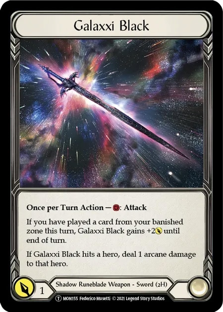 【EN】[Shadow Runeblade] Galaxxi Black 「T」〔MON-UL155〕