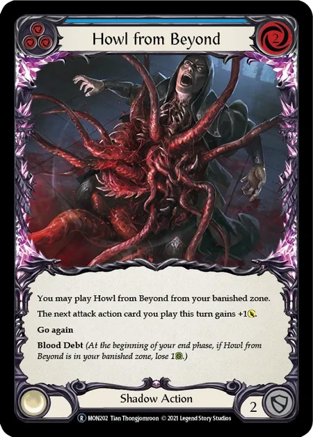 【EN】[Shadow] Howl From Beyond (青)「R」〔MON-UL202〕