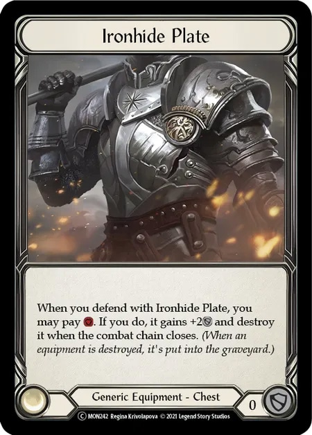 【EN】《Rainbow Foil》[Generic] Ironhide Plate 「C」〔MON-UL242〕
