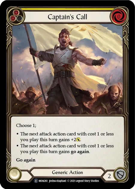 【EN】《Rainbow Foil》[Generic] Captain's Call (黄)「R」〔MON-UL261〕