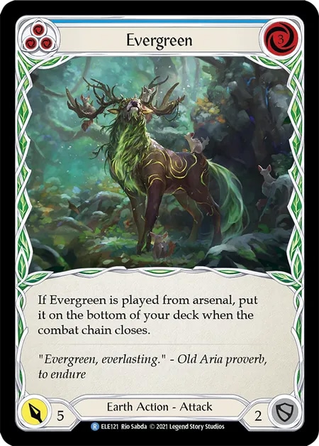 【EN】[Earth] Evergreen (青)「R」〔ELE-1st121〕