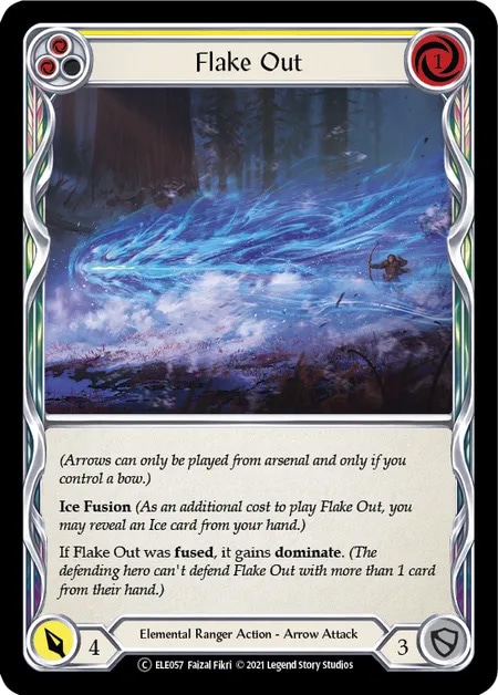 【EN】[Elemental Ranger] Flake Out (黄)「C」〔ELE-UL057〕