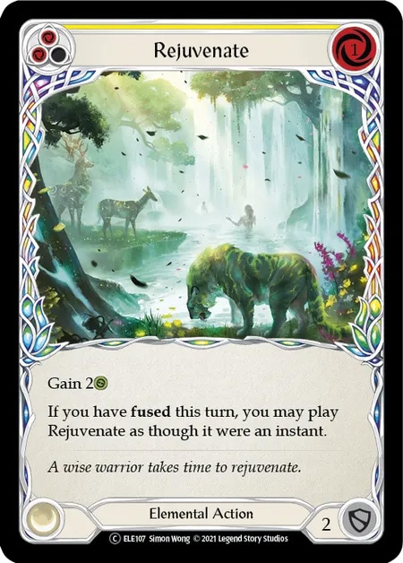 【EN】《Rainbow Foil》[Elemental] Rejuvenate (黄)「C」〔ELE-UL107〕