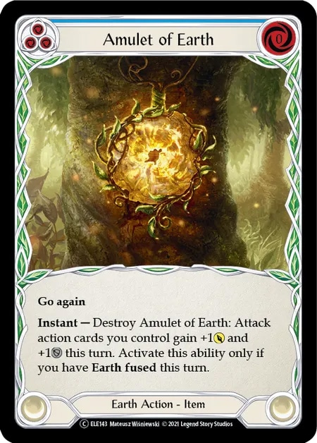 【EN】《Rainbow Foil》[Earth] Amulet of Earth 「C」〔ELE-UL143〕