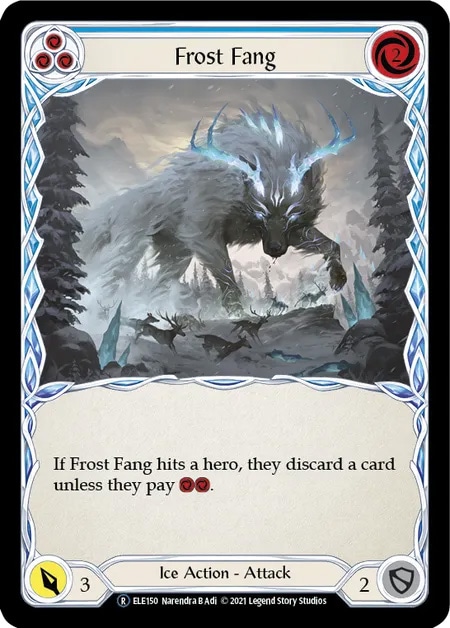 【EN】《Rainbow Foil》[Ice] Frost Fang (青)「R」〔ELE-UL150〕