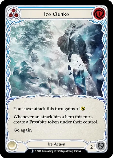 【EN】《Rainbow Foil》[Ice] Ice Quake (青)「R」〔ELE-UL153〕