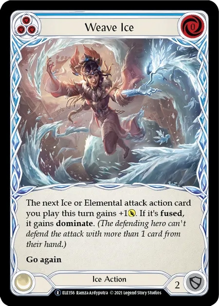 【EN】《Rainbow Foil》[Ice] Weave Ice (青)「R」〔ELE-UL156〕