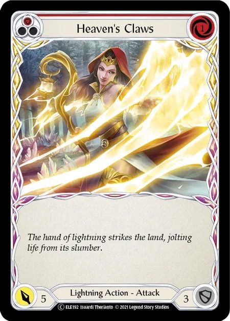 【EN】[Lightning] Heaven's Claws (赤)「C」〔ELE-UL192〕