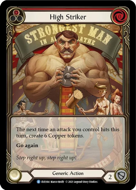 【EN】《Rainbow Foil》《Extended Art》[Generic] High Striker (赤)「R」〔EVR164〕