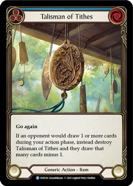 【EN】《Cold Foil》[Generic] Talisman of Tithes 「R」〔EVR192〕
