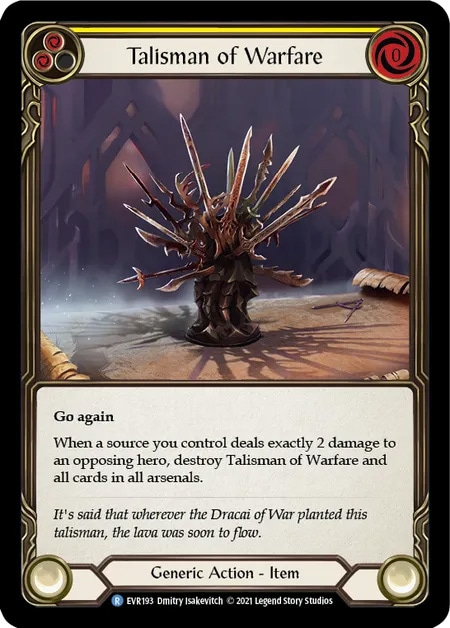 【EN】《Cold Foil》[Generic] Talisman of Warfare 「R」〔EVR193〕