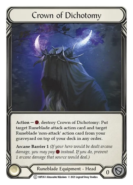 【EN】[Runeblade] Crown of Dichotomy 「C」〔1HP263〕