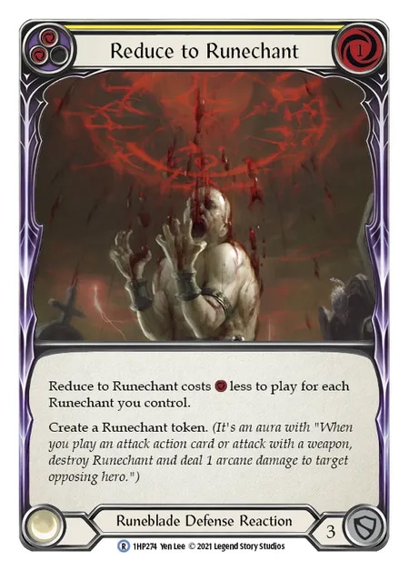 【EN】[Runeblade] Reduce to Runechant (黄)「R」〔1HP274〕