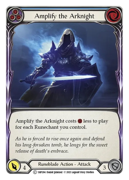 【EN】[Runeblade] Amplify the Arknight (青)「C」〔1HP284〕