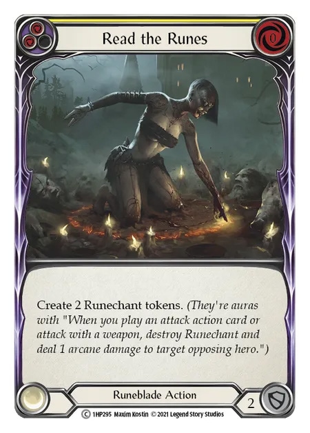 【EN】[Runeblade] Read the Runes (黄)「C」〔1HP295〕