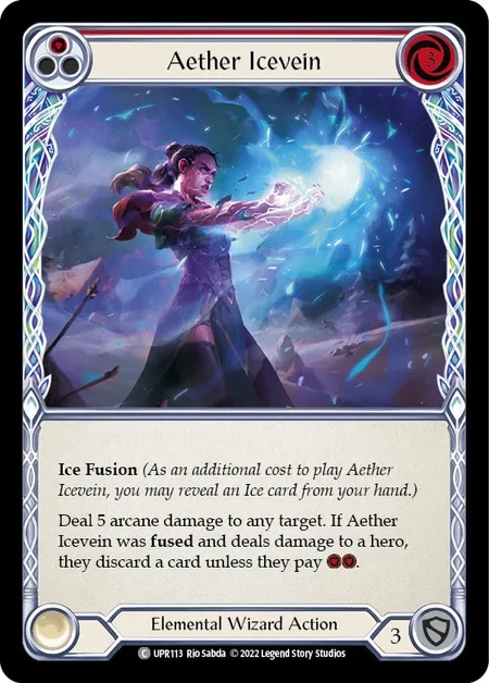 【EN】[Elemental Wizard] Aether Icevein (赤)「C」〔UPR113〕