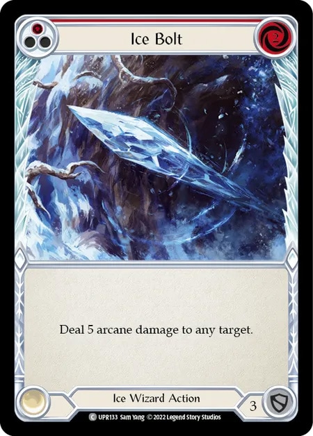 【EN】[Ice Wizard] Ice Bolt (赤)「C」〔UPR133〕