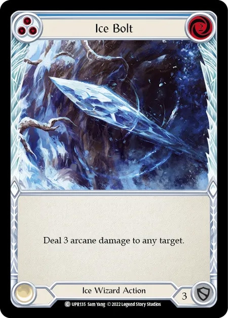 【EN】[Ice Wizard] Ice Bolt (青)「C」〔UPR135〕