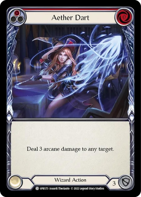 【EN】《Rainbow Foil》[Wizard] Aether Dart (赤)「C」〔UPR173〕