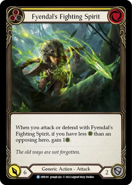 【EN】[Generic] Fyendal's Fighting Spirit (黄)「R」〔UPR195〕