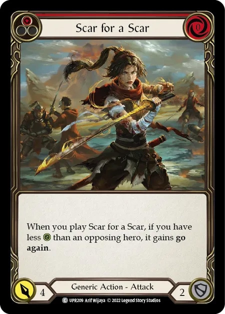 EN】[Generic] Scar for a Scar (赤)「C」〔UPR209〕 | Generic