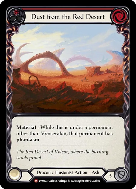 【EN】《Rainbow Foil》[Draconic Illusionist] Dust from the Red Desert 「M」〔DYN003〕