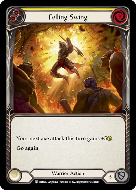 【EN】[Warrior] Felling Swing (黄)「C」〔DYN083〕
