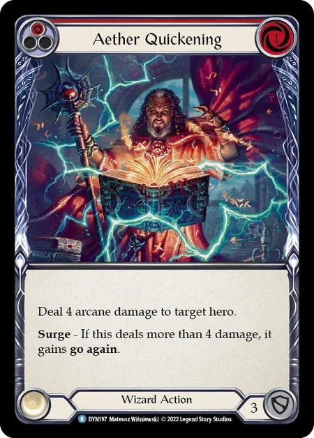 【EN】[Wizard] Aether Quickening (赤)「R」〔DYN197〕