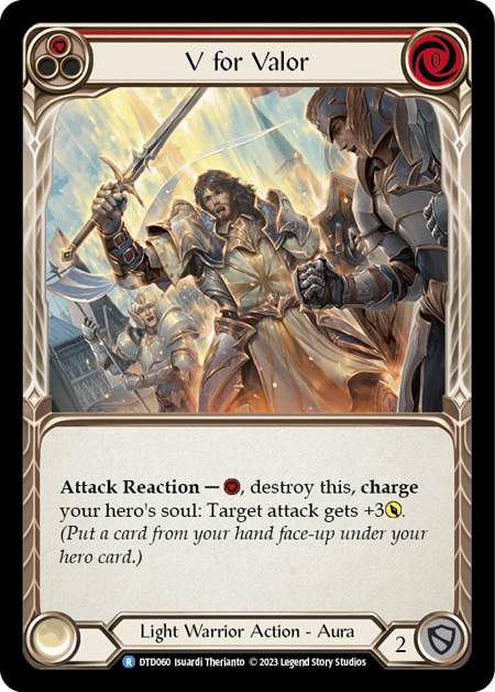 【EN】[Light Warrior] V for Valor (赤)「R」〔DTD060〕