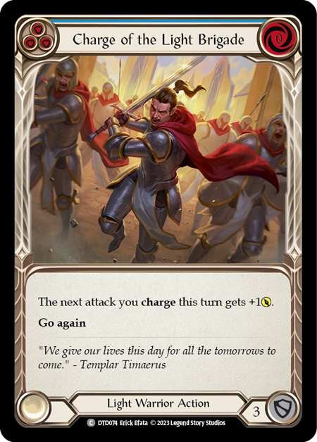 【EN】《Rainbow Foil》[Light Warrior] Charge of the Light Brigade (青)「C」〔DTD074〕