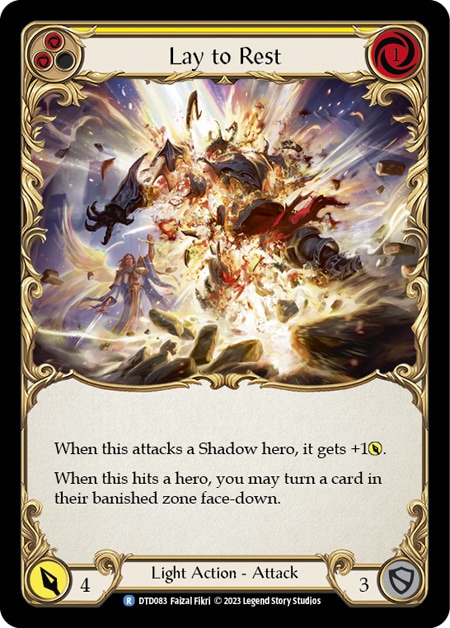 EN】《Rainbow Foil》[Light] Lay to Rest (黄)「R」〔DTD083