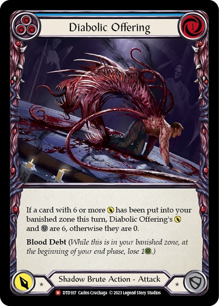 【EN】《Rainbow Foil》[Shadow Brute] Diabolic Offering 「M」〔DTD107〕