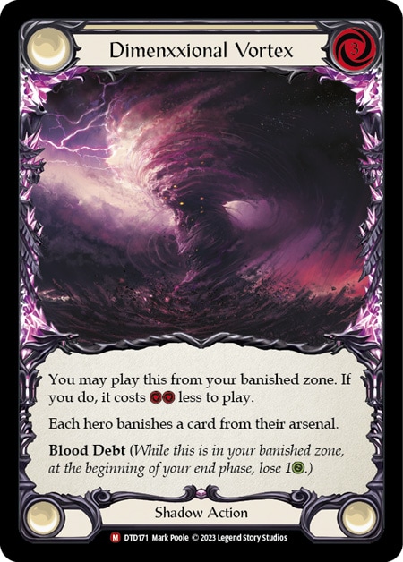EN】《Rainbow Foil》[Shadow] Dimenxxional Vortex 「M」〔DTD171