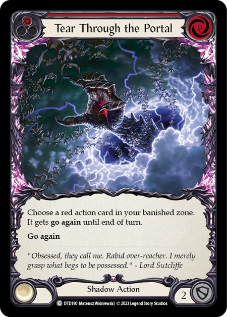 【EN】[Shadow] Tear Through the Portal (赤)「C」〔DTD190〕