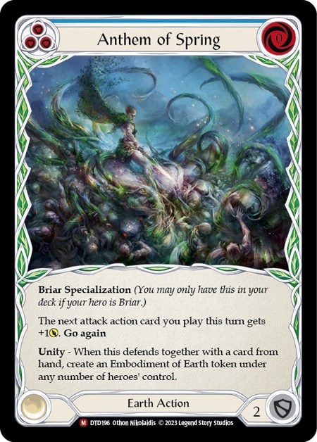 【EN】《Rainbow Foil》[Earth] Anthem of Spring 「M」〔DTD196〕