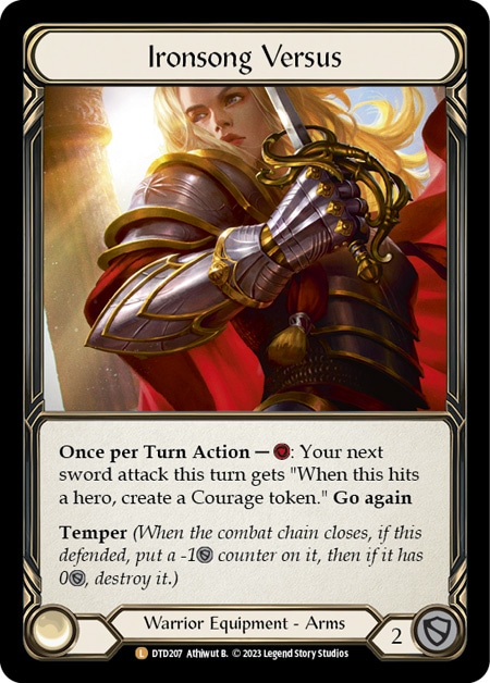 その他 FAB COLDFOIL Ironsong Versus DTD EN】《Cold Foil》[Warrior] Ironsong Versus 「L」〔DTD207