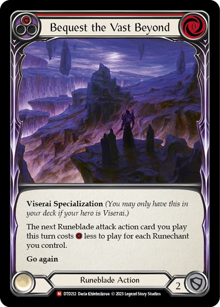 【EN】[Runeblade] Bequest the Vast Beyond 「M」〔DTD212〕