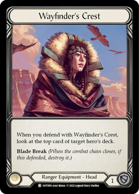 【EN】《Cold Foil》[Ranger] Wayfinder's Crest 「C」〔OUT099〕
