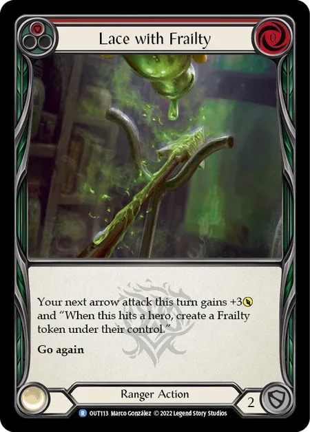 【EN】《Rainbow Foil》[Ranger] Lace with Frailty 「R」〔OUT113〕