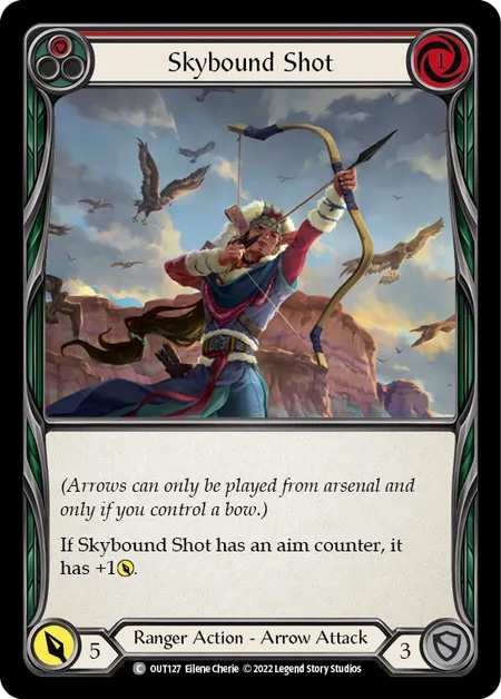 【EN】《Rainbow Foil》[Ranger] Skybound Shot (赤)「C」〔OUT127〕