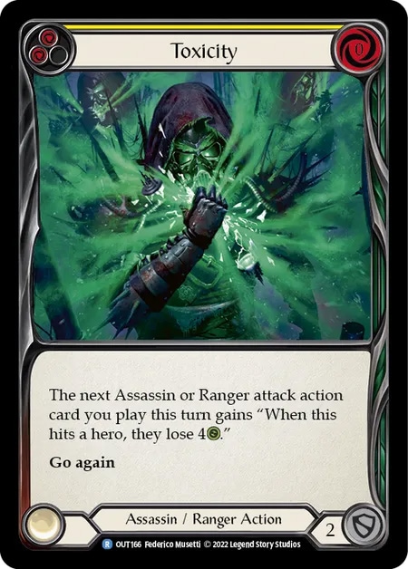 EN】[Assassin / Ranger] Toxicity (黄)「R」〔OUT166〕 | すべての