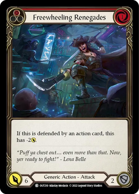 【EN】[Generic] Freewheeling Renegades (赤)「C」〔OUT210〕