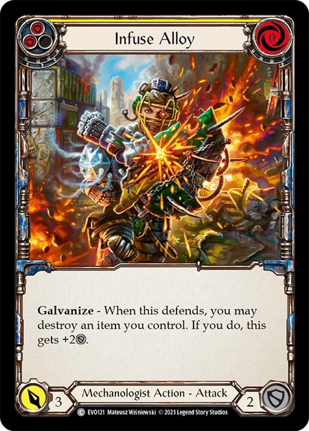 EN】《Rainbow Foil》[Mechanologist] Infuse Alloy (黄)「C」〔EVO121