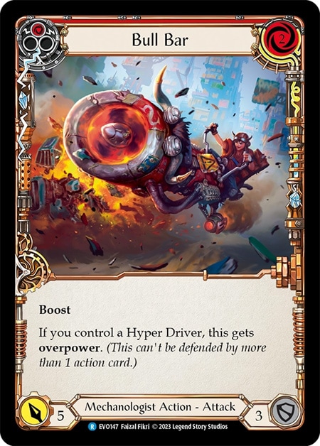 【EN】《Rainbow Foil》[Mechanologist] Bull Bar (赤)「R」〔EVO147〕
