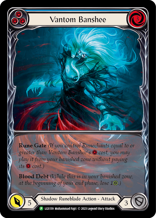 EN】《Rainbow Foil》[Shadow Runeblade] Vantom Banshee (青)「P